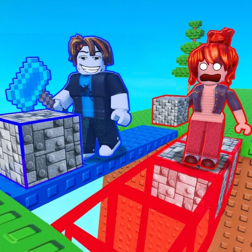Tangkapan layar Block and Mine 🧱 [2 Player Obby] 