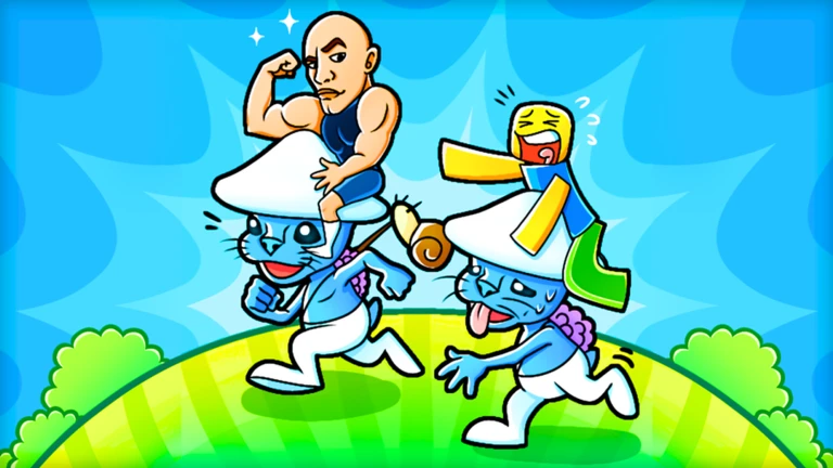Tangkapan layar Smurf Cat Race